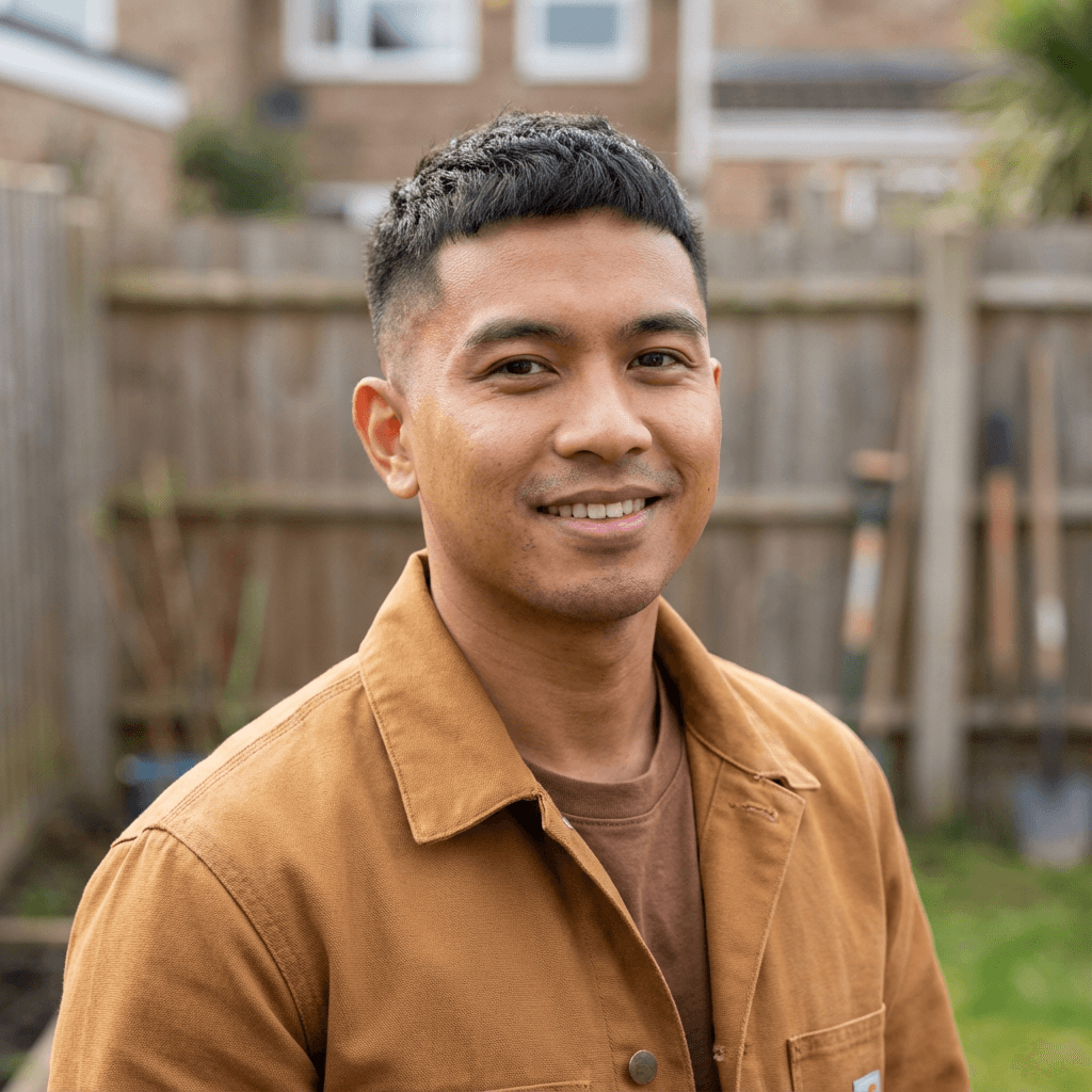 Portrait of a male client in his 50s